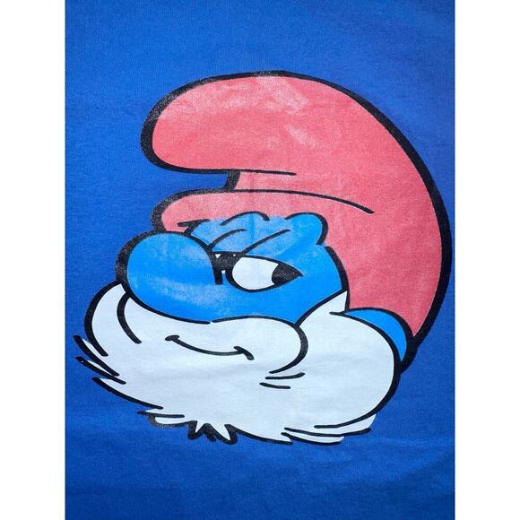 NWOT Unisex Adult Medium Gildan Papa Smurf Graphic SS TShirt - Picture 3 of 5